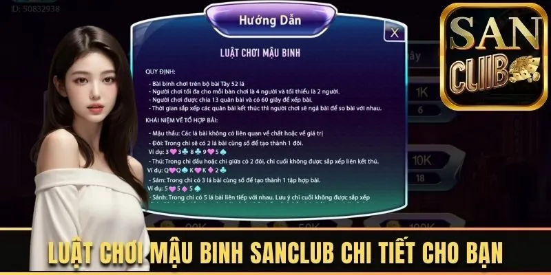Luật chơi mậu binh Sanclub chi tiết cho bạn